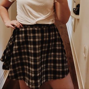 old school plaid skirt